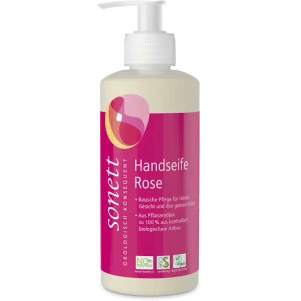 Sonett Handseife Rose 300 ml | Naturhaus GmbH