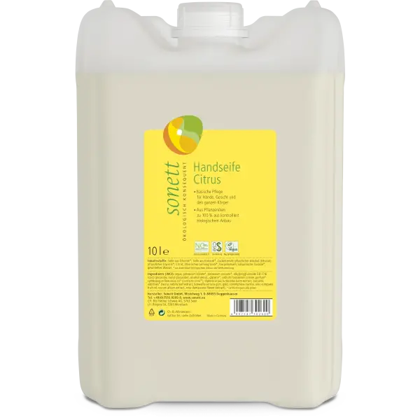 Sonett Handseife Citrus 10 Liter | Naturhaus GmbH