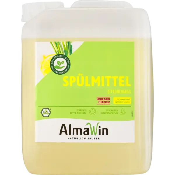 AlmaWin Dishwashing Liquid Lemongrass 5 Liters