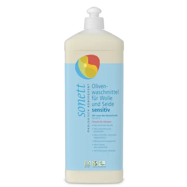 Sonett Olivenwaschmittel f. Wolle u. Seide sensitiv 1 Liter | Naturhaus GmbH