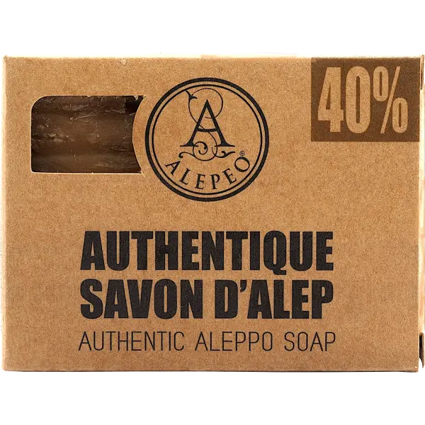 ALEPEO Aleppo Olivenölseife mit 40% Lorbeeröl 200 g | Naturhaus GmbH