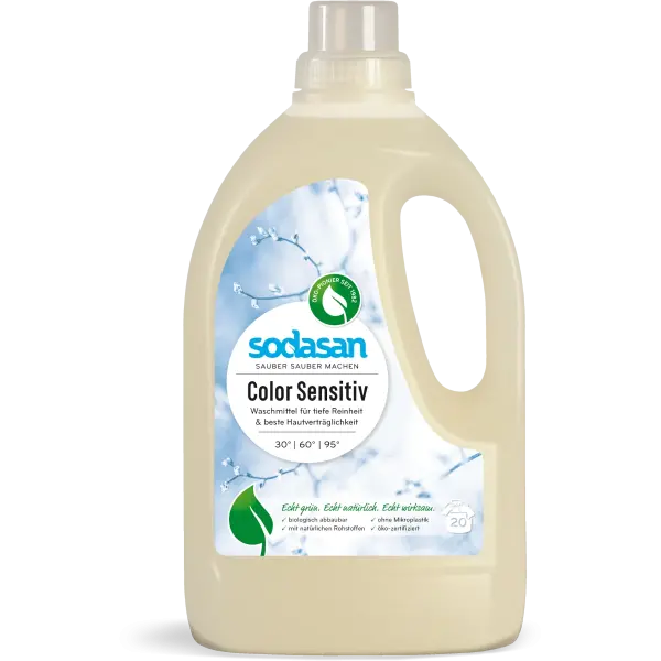 SODASAN Waschmittel Color Sensitiv 1.5 Liter | Naturhaus GmbH