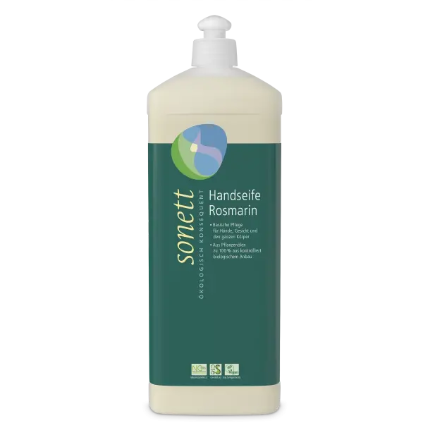 Sonett Handseife Rosmarin 1 Liter | Naturhaus GmbH