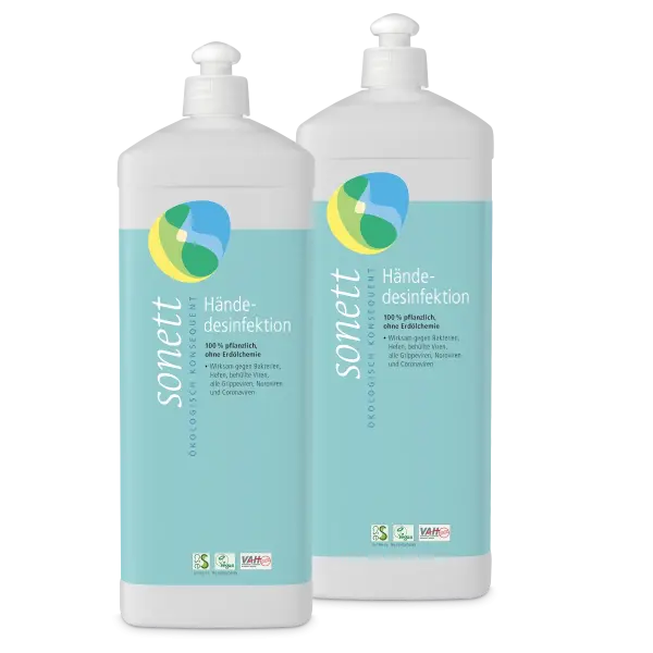 Sonett Händedesinfektion 2 x1 Liter | Naturhaus GmbH