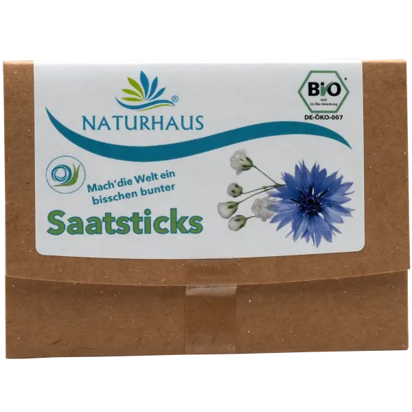 NATURHAUS Bio Blumen Saatsticks 8 Stück