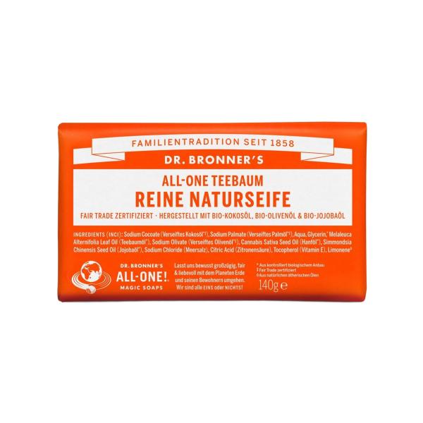 Dr Bronners Teebaum Reine Naturseife 140 g