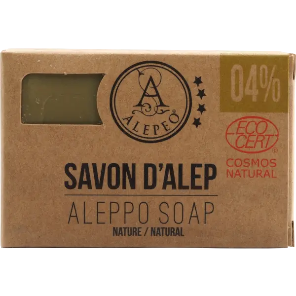 ALEPEO Aleppo Olivenölseife mit 4% Lorbeeröl 100 g | Naturhaus GmbH