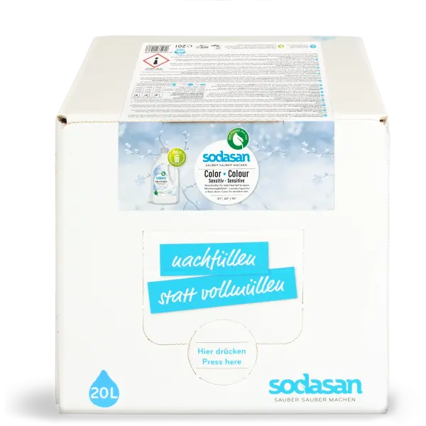 SODASAN Waschmittel Color Sensitiv 20 Liter | Naturhaus GmbH