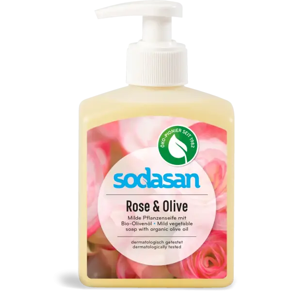 SODASAN Flüssigseife Rose u. Olive 300 ml