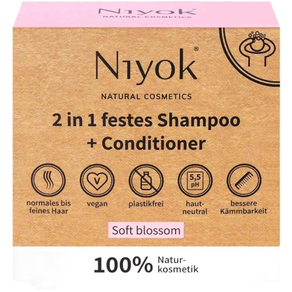 Niyok 2in1 festes Shampoo u. Conditioner 80 g