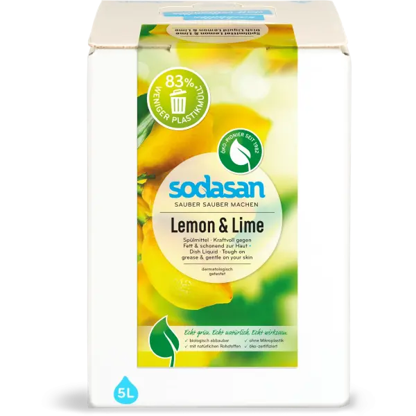 SODASAN Spülmittel Lemon u. Lime 5 Liter | Naturhaus GmbH