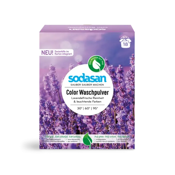 SODASAN Waschpulver Color Lavendel 1.01 kg