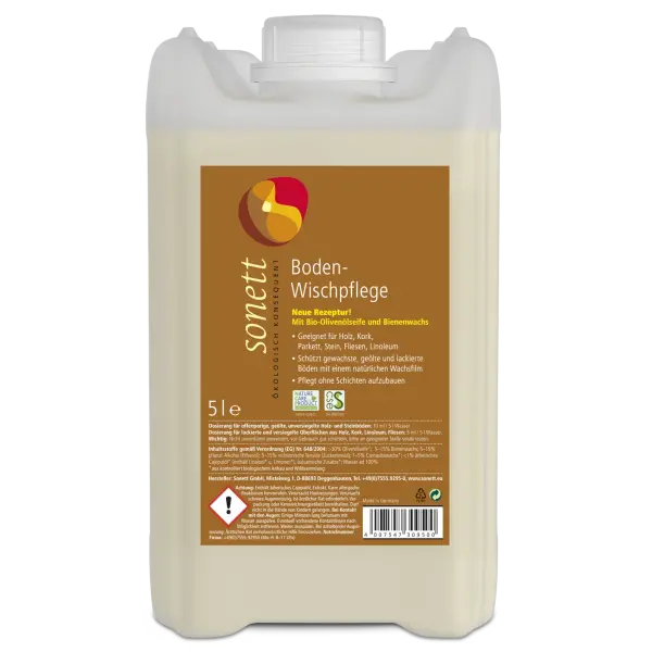 Sonett Boden-Wischpflege 5 Liter | Naturhaus GmbH