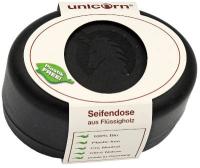 unicorn Seifendose aus Flüssigholz groß schwarz unicorn Seifendose aus Flüssigholz groß schwarz