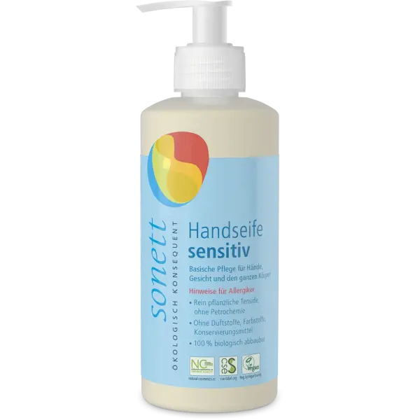 Sonett Handseife sensitiv 300 ml | Naturhaus GmbH