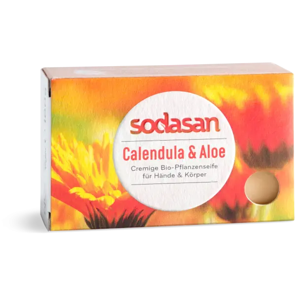 SODASAN Stückseife Calendula u. Aloe 100 g | Naturhaus GmbH