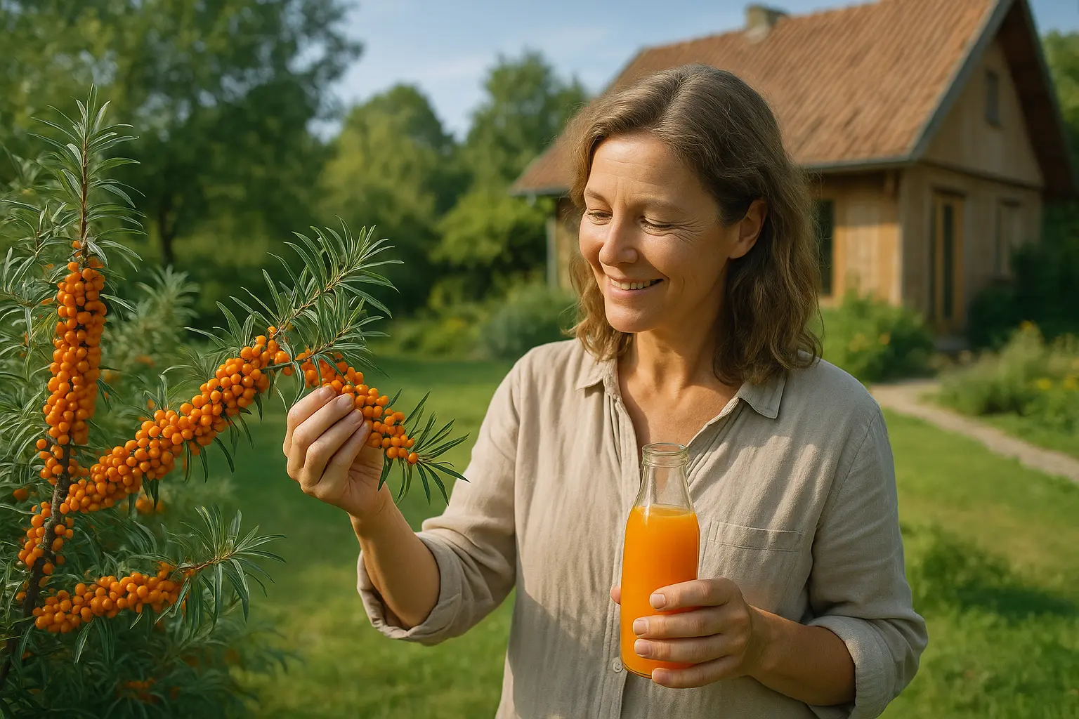 Was ist Sanddorn? Sanddorn, auch Fasanbeer, Haffdorn, Seedorn und häufig „Zitrone des Nordens“ genannt, ist eine...